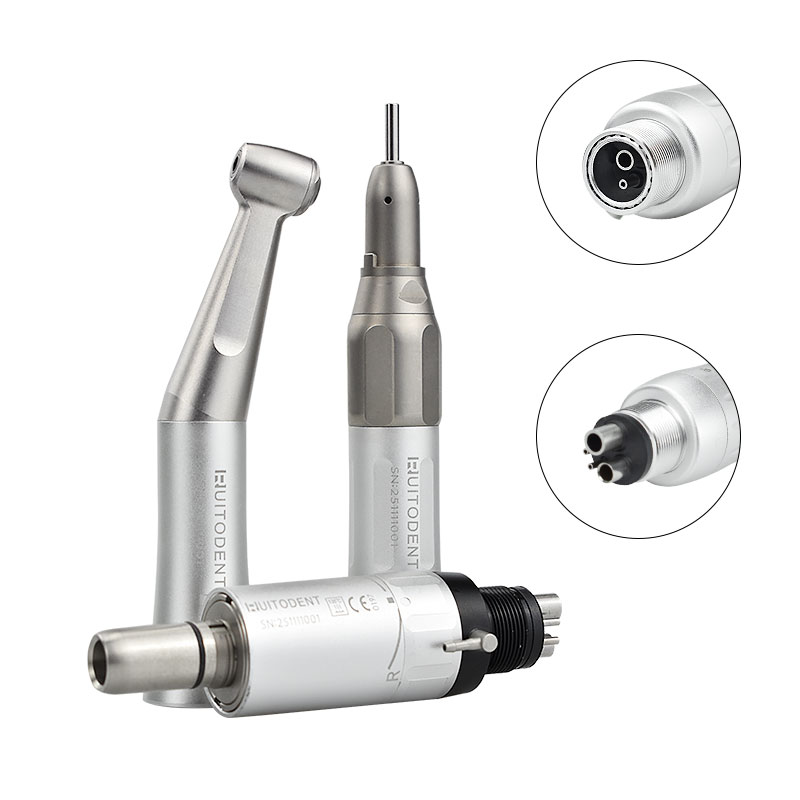 Low Speed Dental Handpiece – Contra Angle, Straight Air Motor, External Water Spray