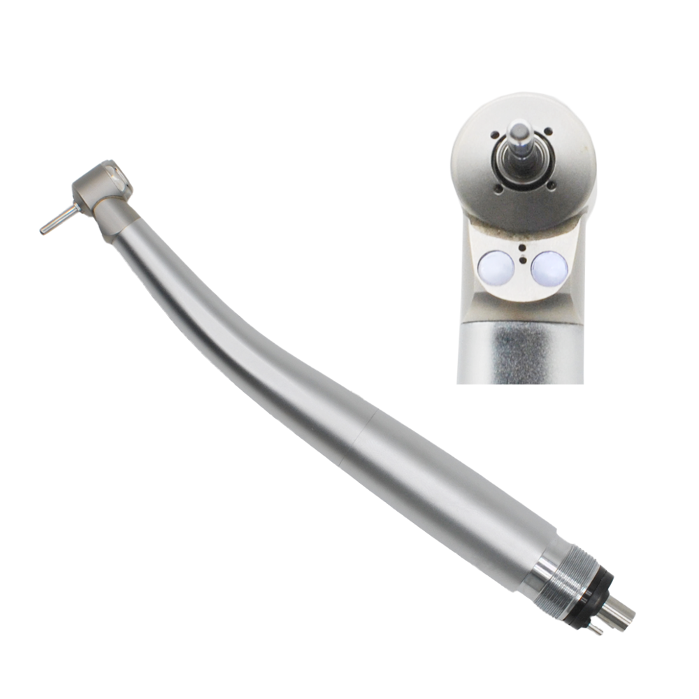 Dental Turbine High Speed Handpiece – 2/4 Hole, Mini Head, Dual LED